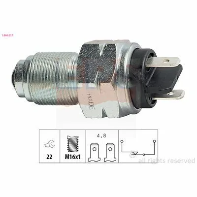 Offerta Lampo EPS Made in Italy - OE Equivalent 1.860.017 Interruttore, Luce di Retromarcia