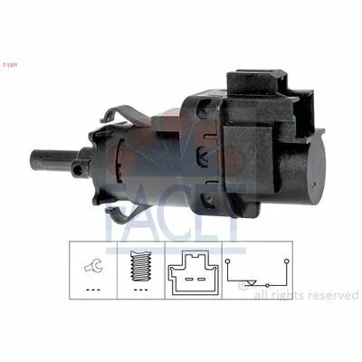 FACET Made in Italy - OE Equivalent 7.1231 Interruttore Luce Freno Scelto Dai Clienti