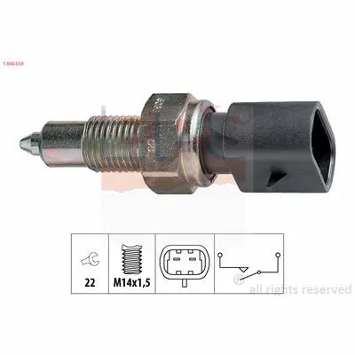 Vendita Finale EPS Made in Italy - OE Equivalent 1.860.038 Interruttore, Luce di Retromarcia