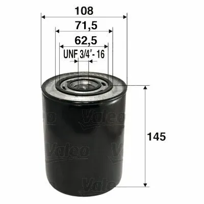 VALEO 586014 Filtro Olio Professionale