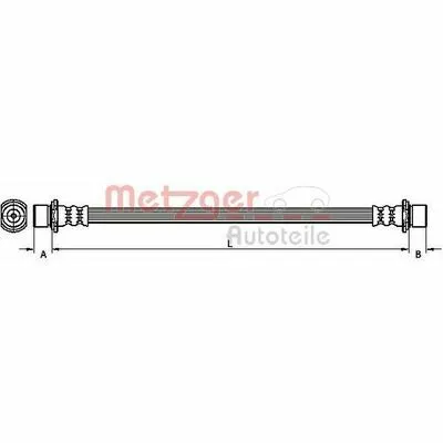 Consegna Rapida METZGER 4110789 Flessibile del Freno