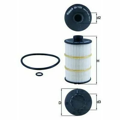 MAHLE OX 1123D Filtro Olio Offerta Limitata