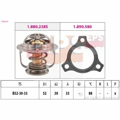 Offerta Lampo EPS Made in Italy - OE Equivalent 1.880.238 Termostato, Refrigerante